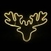 REINDEER HEAD 300 NEON LED DOUBLE ΦΩΤΟΣΩΛΗΝΑΣ ΘΕΡΜΟ ΛΕΥΚΟ ΣΤΑΘΕΡΑ IP44 60.5x42cm ΣΥΝ 1.5m  | Aca | X083001414